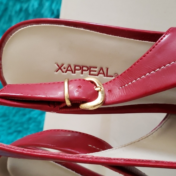 NEW X-Appeal red sling-back heels 👠 - Picture 3 of 7